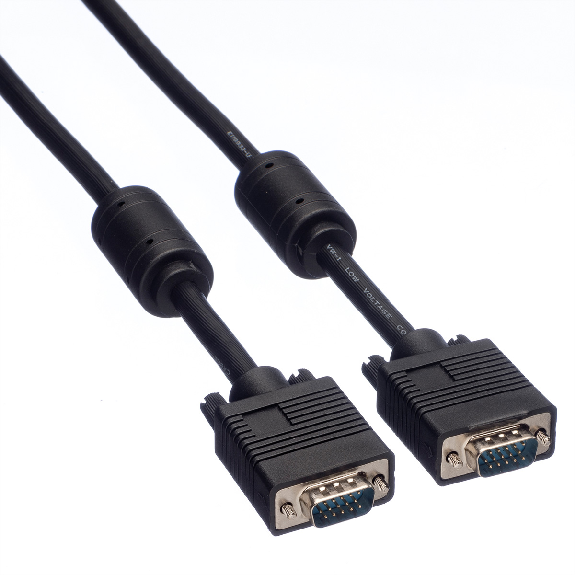 ROLINE SVGA Monitor-Kabel mit Ferritkern+DDC, HD15 ST-ST, 2 m-Beschreibung lesen