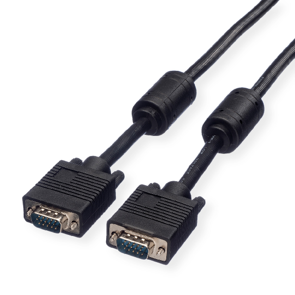 ROLINE SVGA Monitor-Kabel mit Ferritkern+DDC, HD15 ST-ST, 2 m-Beschreibung lesen