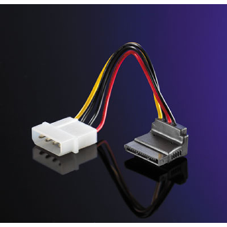 ROLINE Adapterkabel 4 pol. HDD / SATA, abgewinkelt, 0,1 m-Beschreibung lesen