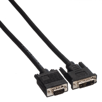 ROLINE DVI-VGA-Kabel, DVI (12+5) ST - HD15 ST, 3 m-Beschreibung lesen