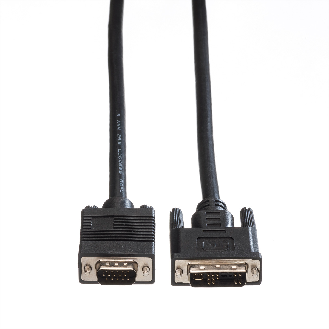 ROLINE DVI-VGA-Kabel, DVI (12+5) ST - HD15 ST, 3 m-Beschreibung lesen
