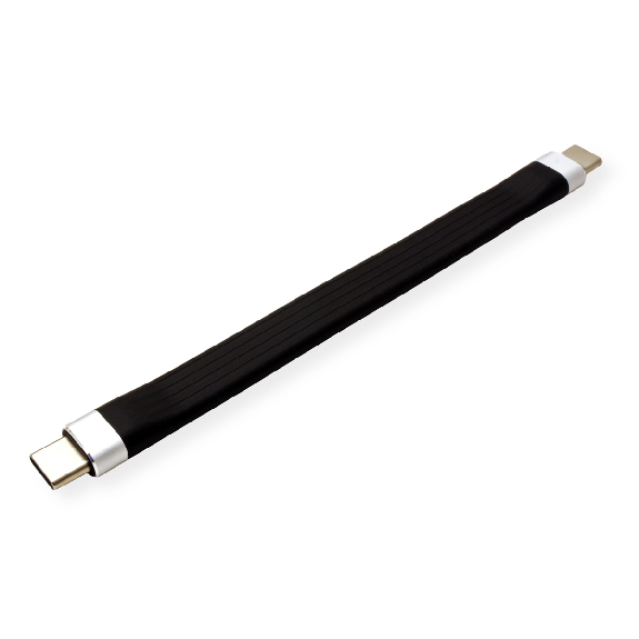 ROLINE Câble USB 3.2 Gen 2 en silicone, avec PD (Power Delivery) 20V3A, Emark, C-C, M/M, noir, 11 cm ROLINE Câble USB 3.2 Gen 2 en silicone, avec PD (Power Delivery) 20V3A, Emark, C-C, M/M, noir, 11 cm-Lire la description