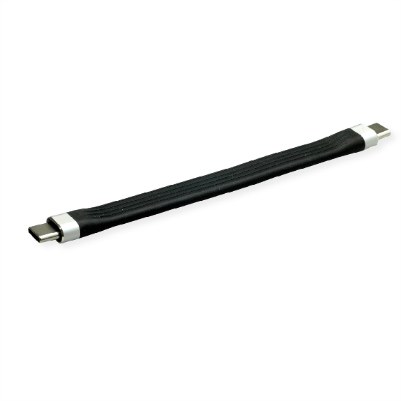 ROLINE Câble USB 3.2 Gen 2 en silicone, avec PD (Power Delivery) 20V3A, Emark, C-C, M/M, noir, 11 cm ROLINE Câble USB 3.2 Gen 2 en silicone, avec PD (Power Delivery) 20V3A, Emark, C-C, M/M, noir, 11 cm-Lire la description