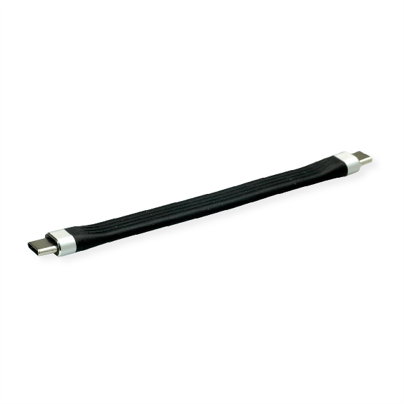 ROLINE Câble USB 3.2 Gen 2 en silicone, avec PD (Power Delivery) 20V3A, Emark, C-C, M/M, noir, 11 cm ROLINE Câble USB 3.2 Gen 2 en silicone, avec PD (Power Delivery) 20V3A, Emark, C-C, M/M, noir, 11 cm-Lire la description