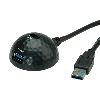 VALUE Câble USB 3.2 Gen 1 dôme, noir, 1,5 m