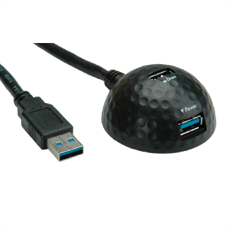 VALUE USB 3.2 Gen 1 Dockingkabel, Dome, schwarz, 1,5 m-Beschreibung lesen