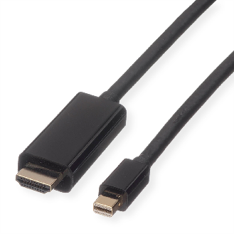 ROLINE Mini DisplayPort Kabel, Mini DP-UHDTV, ST/ST, schwarz, 1 m-Beschreibung lesen