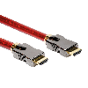 ROLINE Câble HDMI 8K (7680 x 4320) avec Ethernet, M/M, rouge, 3 m