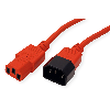 ROLINE Câble d'alimentation, IEC 320 C14 - C13, rouge, 3 m ROLINE Câble d'alimentation, IEC 320 C14 - C13, rouge, 3 m