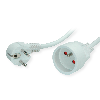 VALUE Câble prolongateur, prise type UTE, blanc, 10 m VALUE Câble prolongateur, prise type UTE, blanc, 10 m