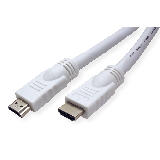 VALUE HDMI High Speed Kabel mit Ethernet, weiß, 20 m-Beschreibung lesen