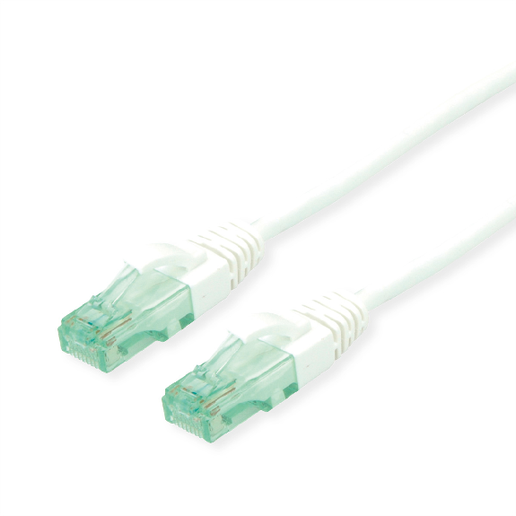 ROLINE RM Cordon UTP Cat.6A / 10 Gigabit, blanc, 15 m-Leer más