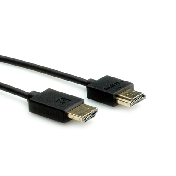 ROLINE Câble HDMI Ultra HD avec Ethernet, 4K, actif, M/M, noir, 5 m-Lire la description