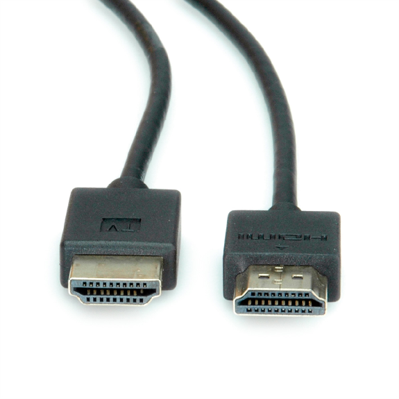 ROLINE Câble HDMI Ultra HD avec Ethernet, 4K, actif, M/M, noir, 5 m-Lire la description