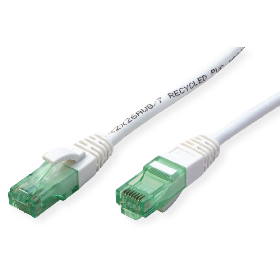 ROLINE RM Cordon UTP Cat.6A / 10 Gigabit, blanc, 3 m-Lire la description