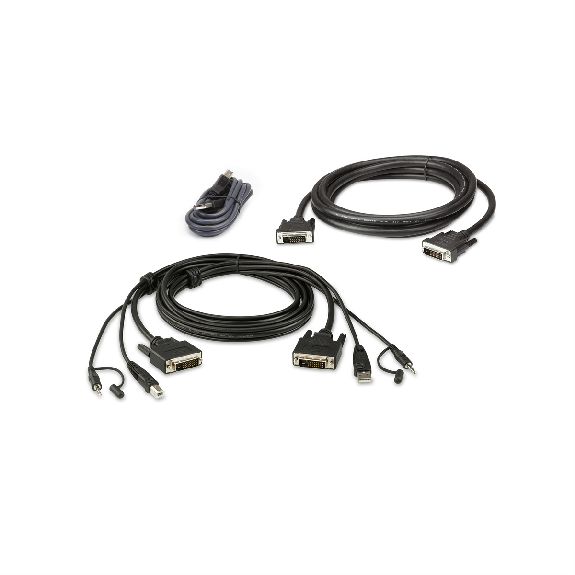 ATEN 2L-7D02UDX3 Kit de câbles KVM sécurisé deux affichages DVI-D Dual Link USB ATEN 2L-7D02UDX3 Kit de câbles KVM sécurisé deux affichages DVI-D Dual Link USB-Lire la description