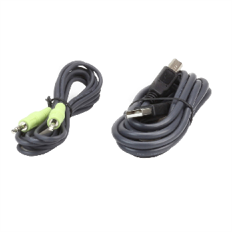 ATEN 2L-7D03UDPX5 Kit de câbles KVM sécurisé deux affichages DisplayPort USB-Lire la description