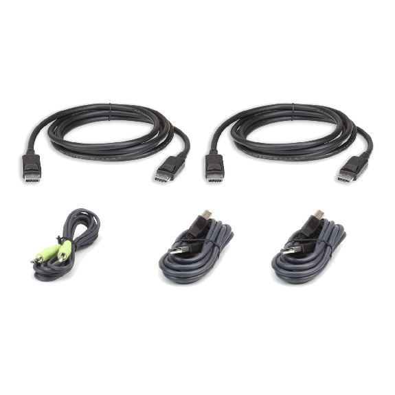 ATEN 2L-7D03UDPX5 Kit de câbles KVM sécurisé deux affichages DisplayPort USB-Leggi tutto