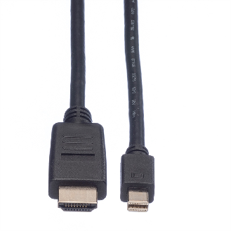 VALUE Mini DisplayPort Kabel, Mini DP-HDTV, ST/ST, schwarz, 4,5 m-Beschreibung lesen