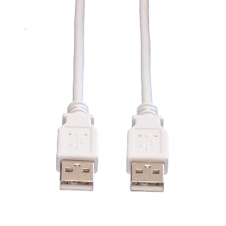 VALUE USB 2.0 Kabel, Typ A-A, weiß, 3 m-Beschreibung lesen