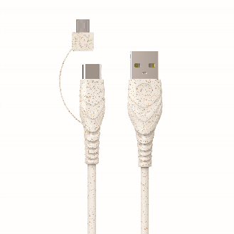 BIOnd BIO-12-TCM USB-C to Type-C+Micro 3A Cable, 1,2 m-Beschreibung lesen
