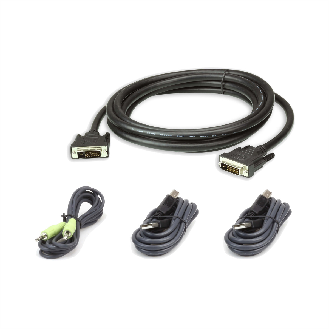 ATEN 2L-7D03UDX4 USB DVI-D Dual Link Secure KVM Kabel Set-Beschreibung lesen