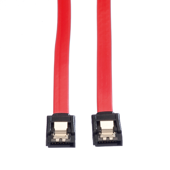 VALUE Câble SATA 6.0 Gbit/s pour disques durs, fermoir à cliquet, 0,5 m VALUE Câble SATA 6.0 Gbit/s pour disques durs, fermoir à cliquet, 0,5 m-Lire la description