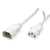 ROLINE GREEN Câble d'alimentation, IEC 320 C14 - C13, blanc, 1,8 m