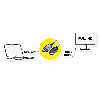 ROLINE Câble DisplayPort DP - HDTV, M/M, noir, 1,5 m