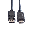 ROLINE Câble DisplayPort DP - HDTV, M/M, noir, 1,5 m