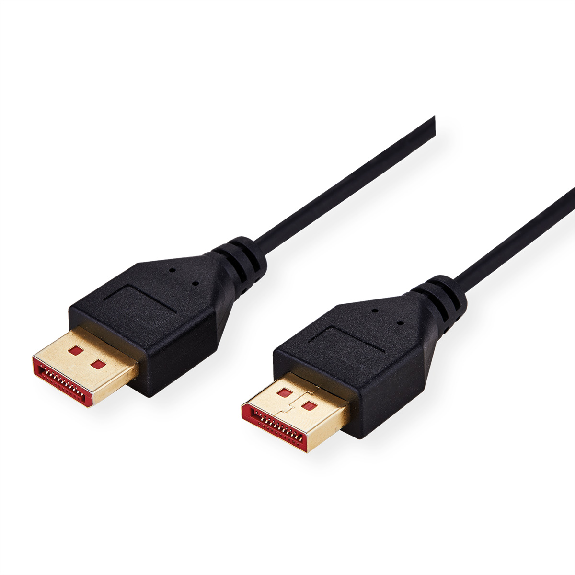 ROLINE Câble DisplayPort v1.4, DP M - DP M, SLIM, noir, 1 m-Lire la description