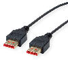 ROLINE Câble DisplayPort v1.4, DP M - DP M, SLIM, noir, 1 m