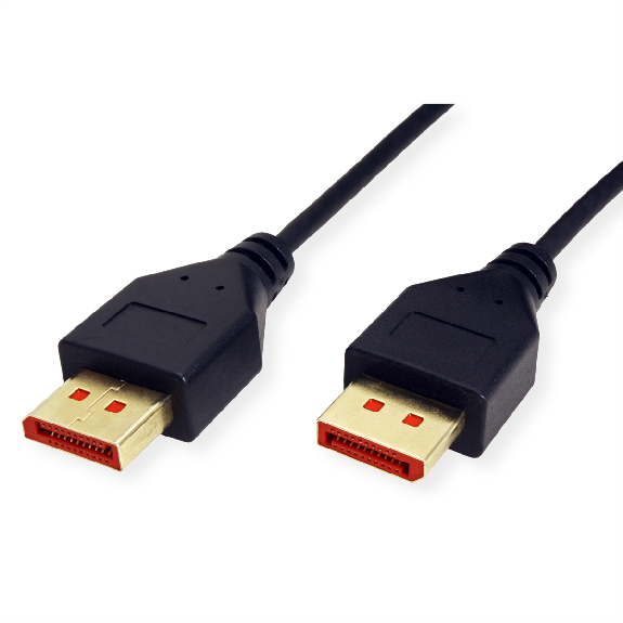 ROLINE Câble DisplayPort v1.4, DP M - DP M, SLIM, noir, 1 m-Lire la description