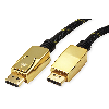 ROLINE GOLD Câble DisplayPort, v1.4, DP M - DP M, 2 m