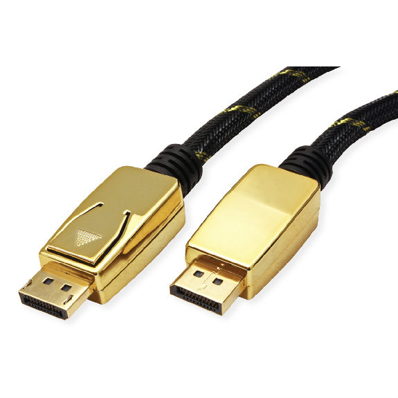 ROLINE GOLD Câble DisplayPort, v1.4, DP M - DP M, 2 m-Lire la description