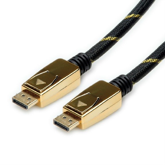 ROLINE GOLD Câble DisplayPort, v1.4, DP M - DP M, 2 m-Lire la description