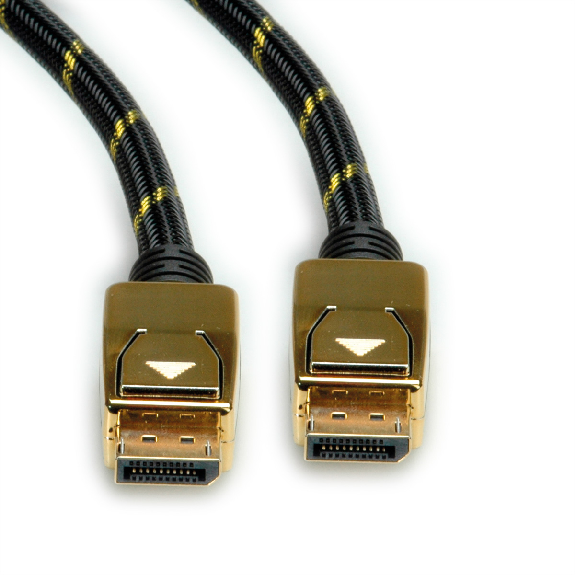 ROLINE GOLD Câble DisplayPort, v1.4, DP M - DP M, 2 m-Lire la description