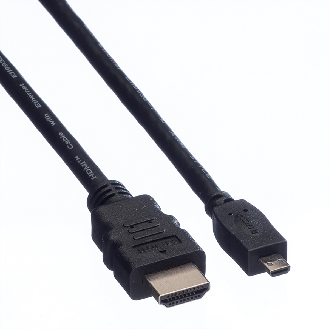 VALUE HDMI High Speed Kabel mit Ethernet, HDMI A ST - Micro HDMI ST, 2 m-Beschreibung lesen