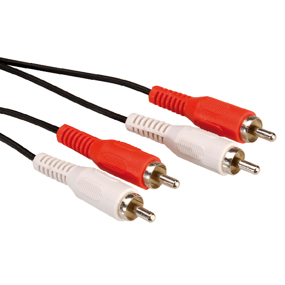 VALUE Câble RCA M/M, duplex, 2,5 m-Lire la description