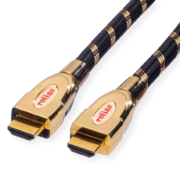 ROLINE GOLD Câble HDMI Ultra HD avec Ethernet, M/M, 5 m-Lire la description