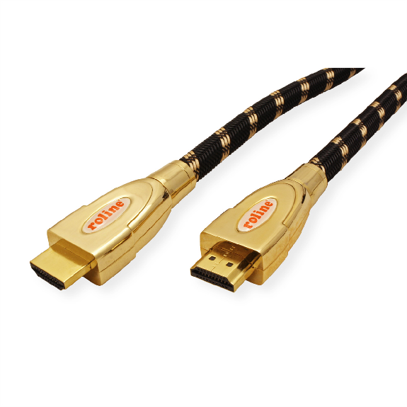 ROLINE GOLD Câble HDMI Ultra HD avec Ethernet, M/M, 5 m-Lire la description