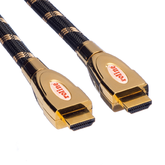ROLINE GOLD Câble HDMI Ultra HD avec Ethernet, M/M, 5 m-Lire la description