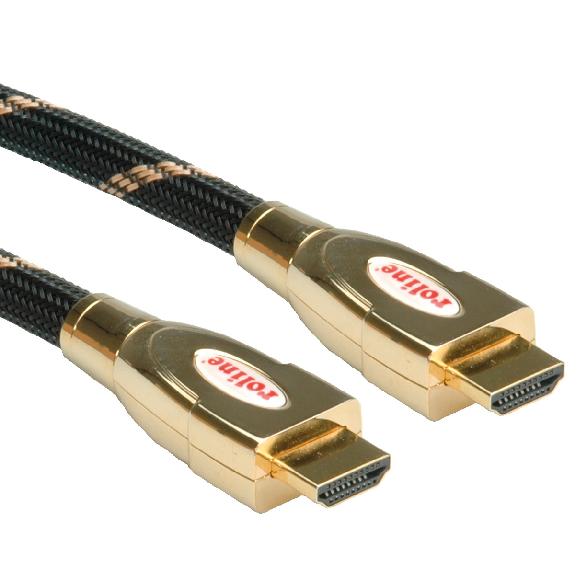 ROLINE GOLD Câble HDMI Ultra HD avec Ethernet, M/M, 5 m-Lire la description