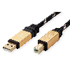 ROLINE GOLD Câble USB 2.0, type A-B, 1,8 m