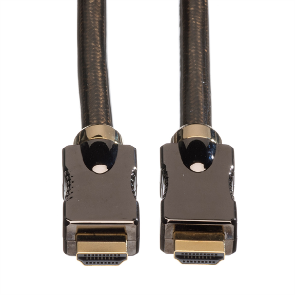 ROLINE Câble HDMI Ultra HD avec Ethernet, 4K, M/M, noir, 3 m-Lire la description