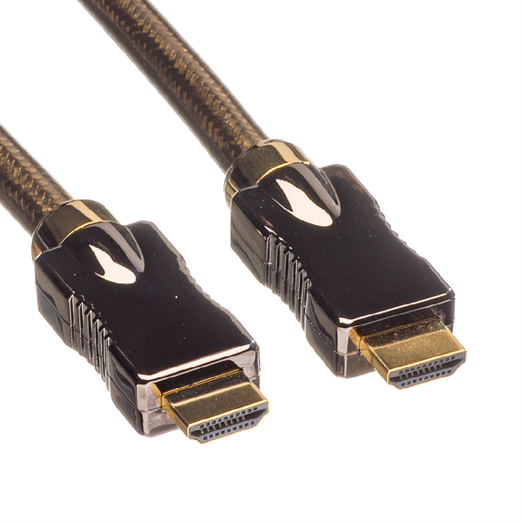 ROLINE Câble HDMI Ultra HD avec Ethernet, 4K, M/M, noir, 3 m-Lire la description