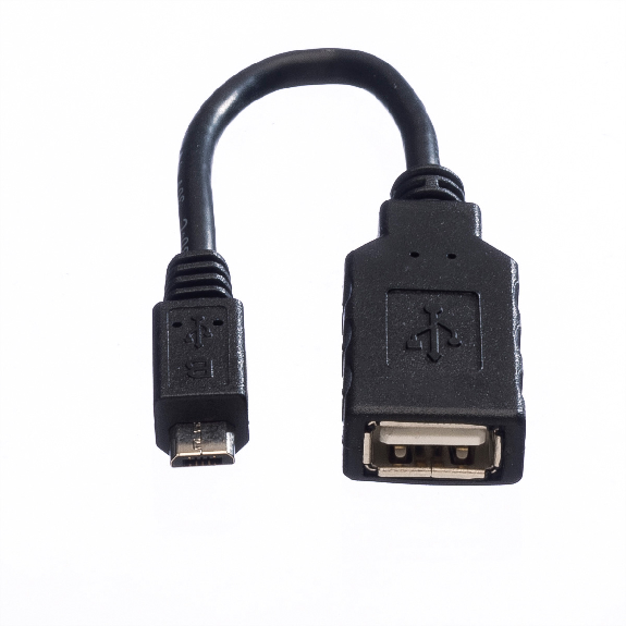 ROLINE Câble USB 2.0, USB A femelle - Micro USB B mâle, OTG, 0,15 m-Lire la description