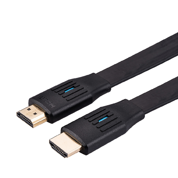 VALUE 8K HDMI Ultra HD Kabel mit Ethernet, flach, ST/ST, schwarz, 1 m-Beschreibung lesen