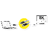 VALUE 8K HDMI Ultra HD Kabel mit Ethernet, flach, ST/ST, schwarz, 1 m