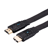 VALUE 8K HDMI Ultra HD Kabel mit Ethernet, flach, ST/ST, schwarz, 1 m